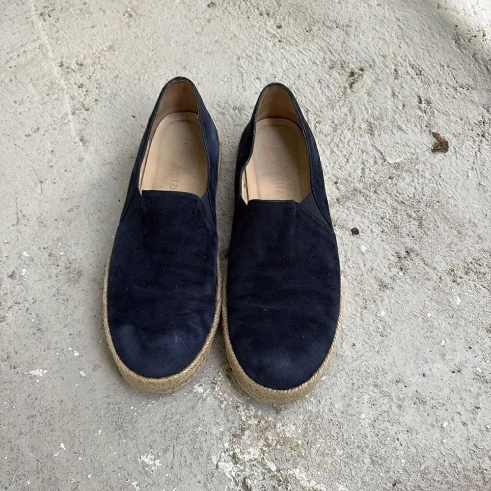 Stuart Weitzman suede espadrille’s